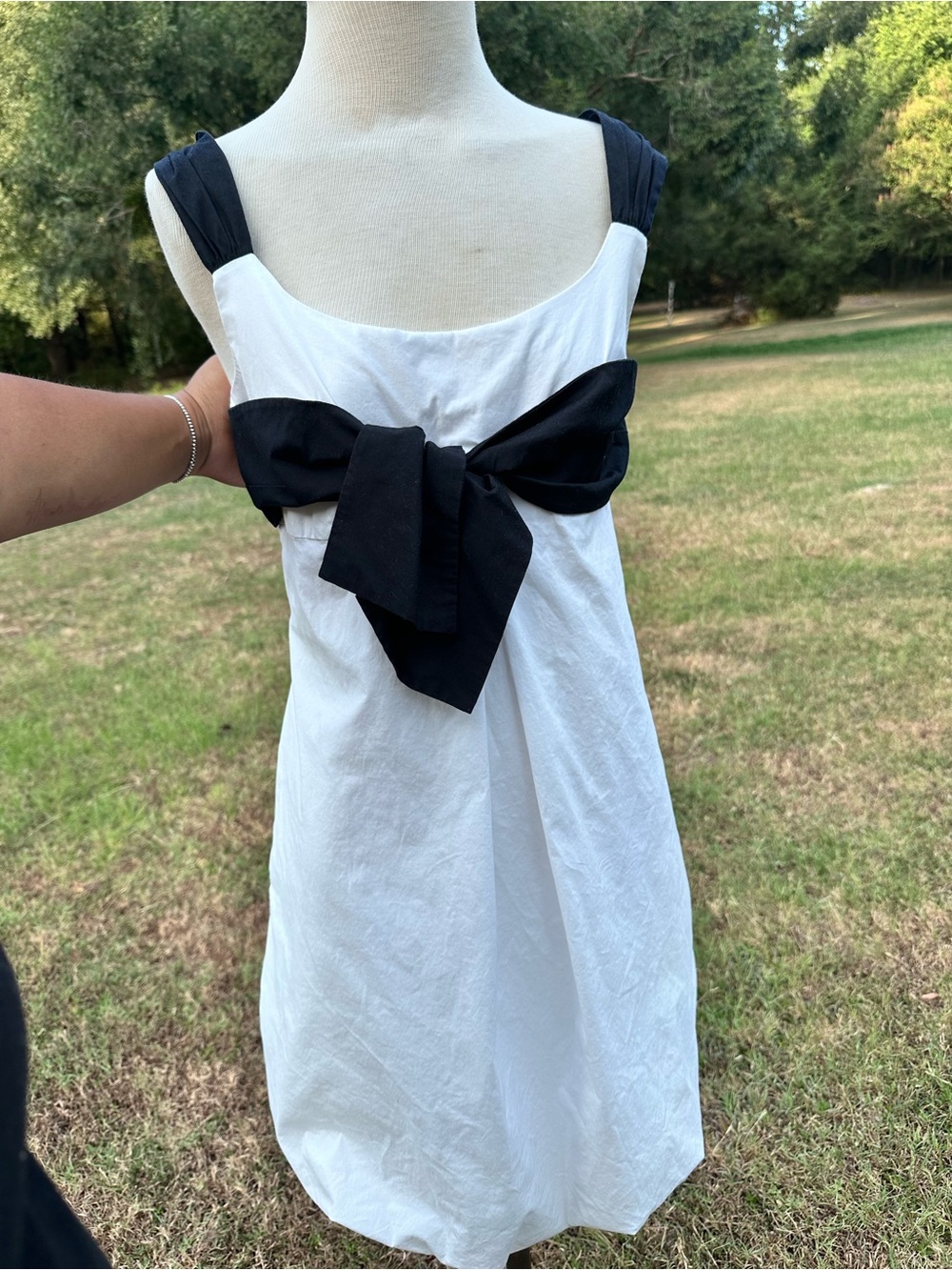 Antonio Melani Black & White Bow Dress-size 8